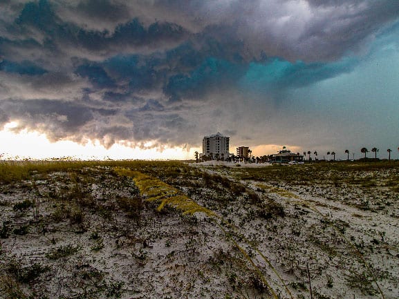 Storm Rolling Over Pensacola Beach