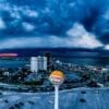 Panoramic Beach Ball Storm