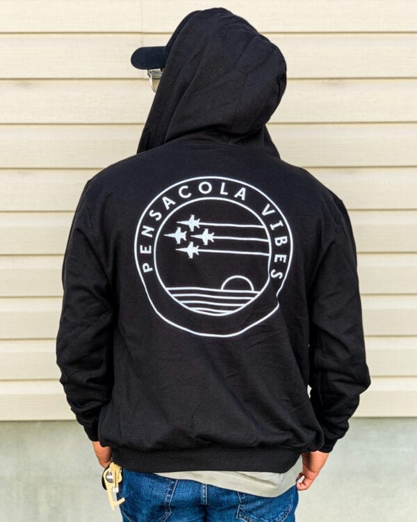 Pensacola Vibes Blues Zip Up Hoodie