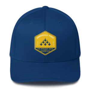 Blue And Gold Structured Twill Cap