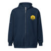 Blue and Gold Unisex Zip hoodie
