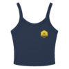 Blue and Gold Women’s micro-rib tank top
