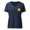 Blue and Gold Women’s Relaxed Vneck t-shirt